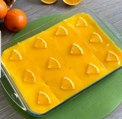 كيك ببودنج البرتقال
